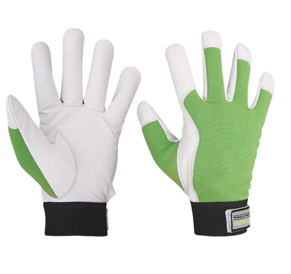 puncture resistant cowhide leather garden gauntlet gloves