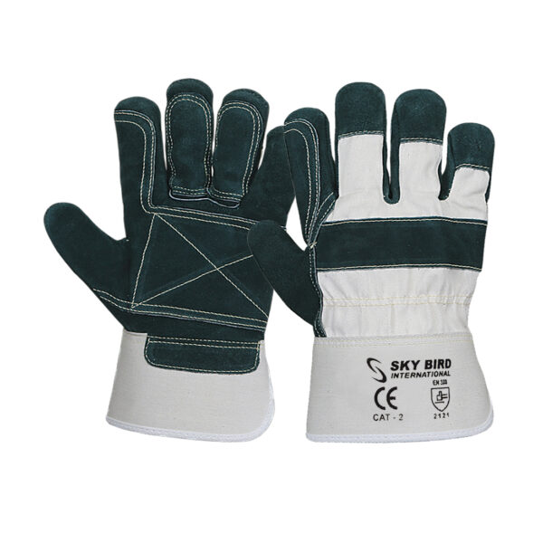 double palm canadian rigger leather gloves supplier in sialkot